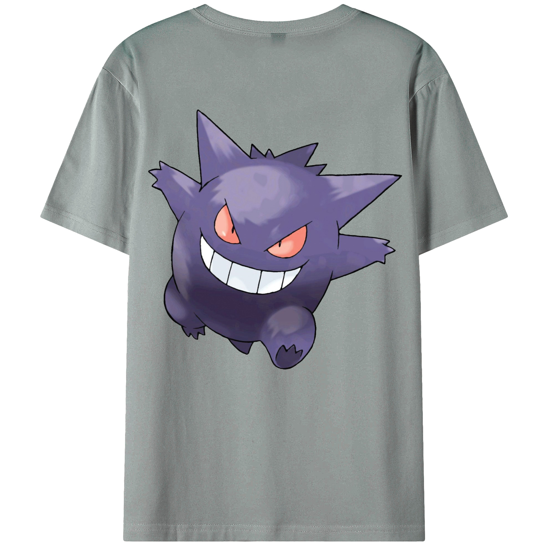（画像用） ポケットモンスター Pokémon 綿100％ メンズ半袖Tシャツ（バックプリント） 通気性